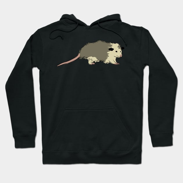 opossum sticker Hoodie by annoyingarts